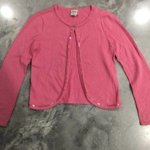 girls' pink cardigan